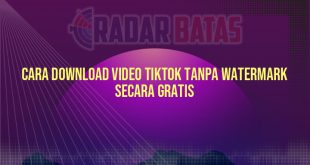 Cara Download Video TikTok Tanpa Watermark Secara Gratis